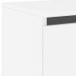 vidaXL Mesita de noche de pared con luces LED blanco vidaXL Mesita de noche de pared con luces LED blanco