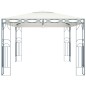 vidaXL Cenador con tira de luces LED 400x300 cm crema vidaXL Cenador con tira de luces LED 400x300 cm crema