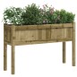 vidaXL Jardineras con patas 2 uds madera de pino impregnada vidaXL Jardineras con patas 2 uds madera de pino impregnada