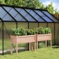 vidaXL Jardineras con patas 2 uds madera maciza de abeto Douglas vidaXL Jardineras con patas 2 uds madera maciza de abeto Douglas