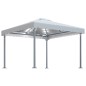 vidaXL Cenador con tira de luces LED aluminio crema 300x300 cm vidaXL Cenador con tira de luces LED aluminio crema 300x300 cm