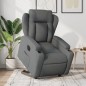vidaXL Sillón eléctrico reclinable elevable de tela gris oscuro vidaXL Sillón eléctrico reclinable elevable de tela gris oscuro
