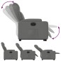 vidaXL Sillón eléctrico reclinable elevable de tela gris oscuro vidaXL Sillón eléctrico reclinable elevable de tela gris oscuro