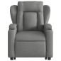 vidaXL Sillón eléctrico reclinable elevable de tela gris oscuro vidaXL Sillón eléctrico reclinable elevable de tela gris oscuro