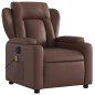 vidaXL Sillón de masaje reclinable eléctrico cuero sintético marrón vidaXL Sillón de masaje reclinable eléctrico cuero sintético marrón