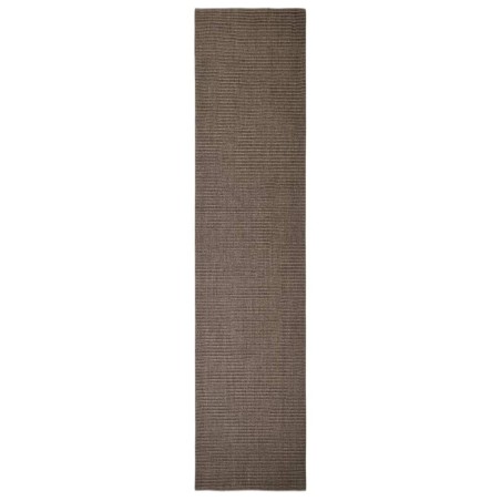 vidaXL Alfombra de sisal para rascador marrón 80x350 cm
