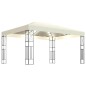 vidaXL Cenador con tira de luces LED 3x4 m tela color crema vidaXL Cenador con tira de luces LED 3x4 m tela color crema