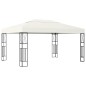 vidaXL Cenador con tira de luces LED 3x4 m tela color crema vidaXL Cenador con tira de luces LED 3x4 m tela color crema