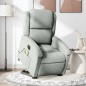 vidaXL Sillón de masaje reclinable elevable terciopelo gris claro vidaXL Sillón de masaje reclinable elevable terciopelo gris claro