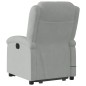 vidaXL Sillón de masaje reclinable elevable terciopelo gris claro vidaXL Sillón de masaje reclinable elevable terciopelo gris claro