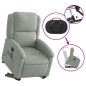 vidaXL Sillón de masaje reclinable elevable terciopelo gris claro vidaXL Sillón de masaje reclinable elevable terciopelo gris claro