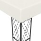 vidaXL Cenador con tira de luces LED 3x4 m tela color crema vidaXL Cenador con tira de luces LED 3x4 m tela color crema