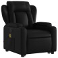 vidaXL Sillón reclinable de masaje de pie cuero artificial negro vidaXL Sillón reclinable de masaje de pie cuero artificial negro