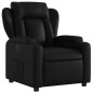 vidaXL Sillón reclinable eléctrico de cuero sintético negro vidaXL Sillón reclinable eléctrico de cuero sintético negro