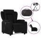 vidaXL Sillón reclinable eléctrico de cuero sintético negro vidaXL Sillón reclinable eléctrico de cuero sintético negro