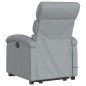 vidaXL Sillón de masaje eléctrico reclinable elevable tela gris claro vidaXL Sillón de masaje eléctrico reclinable elevable tela gris claro