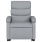 vidaXL Sillón de masaje eléctrico reclinable elevable tela gris claro vidaXL Sillón de masaje eléctrico reclinable elevable tela gris claro