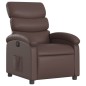 vidaXL Sillón reclinable eléctrico de cuero sintético marrón vidaXL Sillón reclinable eléctrico de cuero sintético marrón