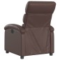 vidaXL Sillón reclinable eléctrico de cuero sintético marrón vidaXL Sillón reclinable eléctrico de cuero sintético marrón