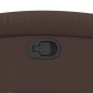 vidaXL Sillón reclinable elevable cuero sintético marrón