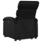 vidaXL Sillón reclinable y elevable eléctrico cuero sintético negro