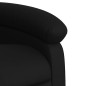 vidaXL Sillón reclinable y elevable eléctrico cuero sintético negro