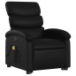 vidaXL Sillón de masaje elevable eléctrico cuero sintético negro vidaXL Sillón de masaje elevable eléctrico cuero sintético negro