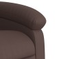 vidaXL Sillón de masaje elevable eléctrico cuero sintético marrón vidaXL Sillón de masaje elevable eléctrico cuero sintético marrón