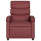 vidaXL Sillón de masaje reclinable de cuero artificial rojo tinto vidaXL Sillón de masaje reclinable de cuero artificial rojo tinto