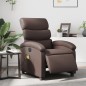 vidaXL Sillón de masaje reclinable eléctrico cuero sintético marrón vidaXL Sillón de masaje reclinable eléctrico cuero sintético marrón
