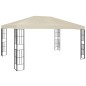 vidaXL Cenador con tira de luces LED 3x4 m crema vidaXL Cenador con tira de luces LED 3x4 m crema
