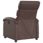 vidaXL Sillón de masaje reclinable eléctrico cuero sintético marrón vidaXL Sillón de masaje reclinable eléctrico cuero sintético marrón