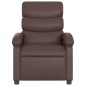 vidaXL Sillón de masaje reclinable eléctrico cuero sintético marrón vidaXL Sillón de masaje reclinable eléctrico cuero sintético marrón