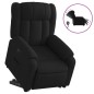vidaXL Sillón eléctrico reclinable elevable de tela negro vidaXL Sillón eléctrico reclinable elevable de tela negro