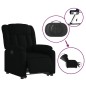 vidaXL Sillón eléctrico reclinable elevable de tela negro vidaXL Sillón eléctrico reclinable elevable de tela negro