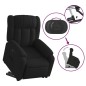 vidaXL Sillón eléctrico reclinable elevable de tela negro vidaXL Sillón eléctrico reclinable elevable de tela negro