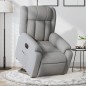 vidaXL Sillón eléctrico reclinable elevable de tela gris claro vidaXL Sillón eléctrico reclinable elevable de tela gris claro