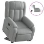 vidaXL Sillón eléctrico reclinable elevable de tela gris claro vidaXL Sillón eléctrico reclinable elevable de tela gris claro
