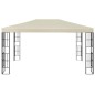 vidaXL Cenador con tira de luces LED 3x4 m crema vidaXL Cenador con tira de luces LED 3x4 m crema