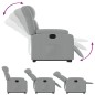 vidaXL Sillón eléctrico reclinable elevable de tela gris claro vidaXL Sillón eléctrico reclinable elevable de tela gris claro