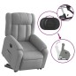 vidaXL Sillón eléctrico reclinable elevable de tela gris claro vidaXL Sillón eléctrico reclinable elevable de tela gris claro