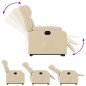 vidaXL Sillón eléctrico reclinable elevable de tela color crema vidaXL Sillón eléctrico reclinable elevable de tela color crema