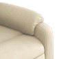 vidaXL Sillón eléctrico reclinable elevable de tela color crema vidaXL Sillón eléctrico reclinable elevable de tela color crema