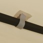 vidaXL Cenador con tira de luces LED 3x4 m crema vidaXL Cenador con tira de luces LED 3x4 m crema