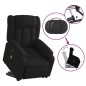 vidaXL Sillón de masaje eléctrico reclinable elevable tela negro vidaXL Sillón de masaje eléctrico reclinable elevable tela negro