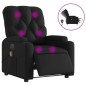 vidaXL Sillón de masaje reclinable eléctrico cuero sintético negro vidaXL Sillón de masaje reclinable eléctrico cuero sintético negro