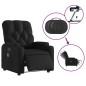 vidaXL Sillón de masaje reclinable eléctrico cuero sintético negro vidaXL Sillón de masaje reclinable eléctrico cuero sintético negro