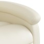 vidaXL Sillón reclinable de masaje de pie cuero artificial color crema vidaXL Sillón reclinable de masaje de pie cuero artificial color crema