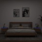 vidaXL Mesitas de noche de pared con luces LED 2 unidades roble marrón vidaXL Mesitas de noche de pared con luces LED 2 unidades roble marrón