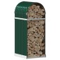 vidaXL Leñero de acero galvanizado verde 40x45x100 cm vidaXL Leñero de acero galvanizado verde 40x45x100 cm